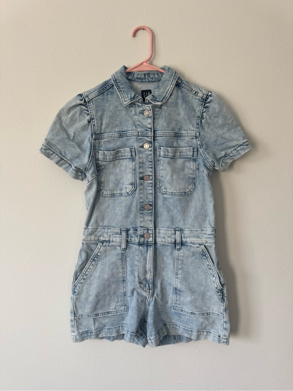 GAP Light Blue Acid-Wash Denim Jacket